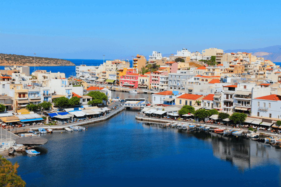 Agios Nikolaos town in Crete