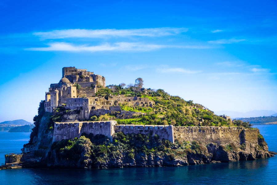 Aragonese Castle in Ischia Italy