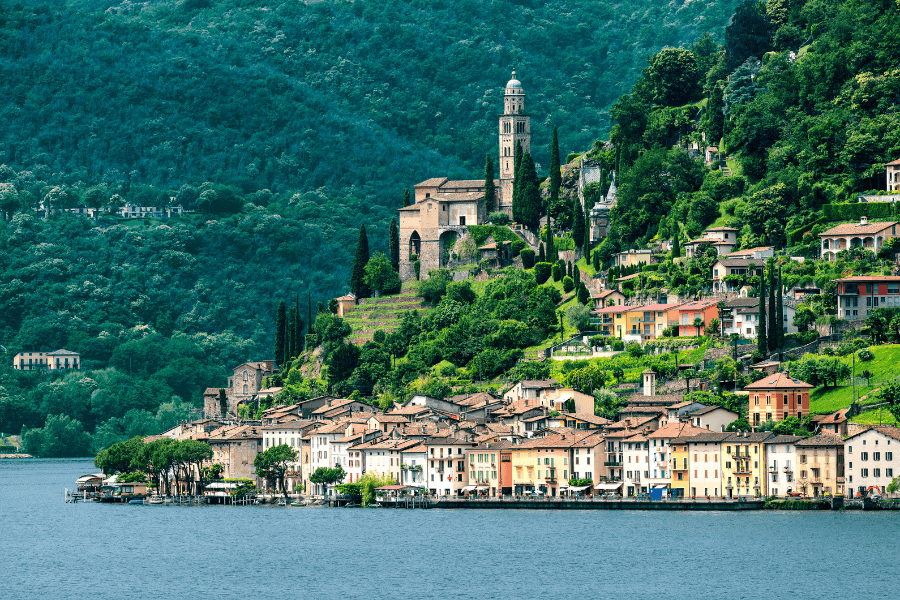 Ceresio lake in Ticino