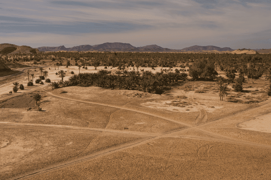 Desert landscape in Merzouga
