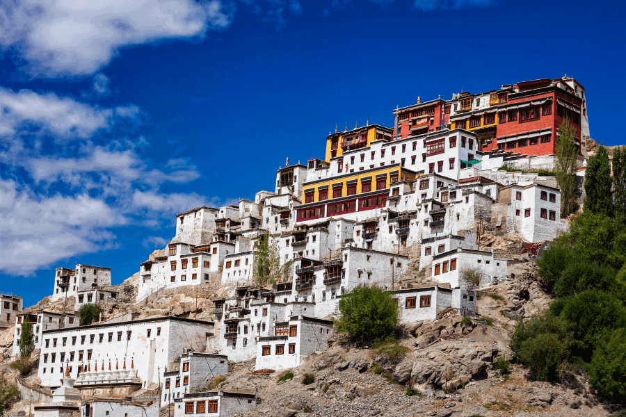 Ladakh monastery in Himalaya