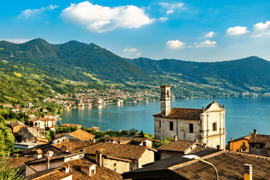 Lake Iseo in northern Italy
