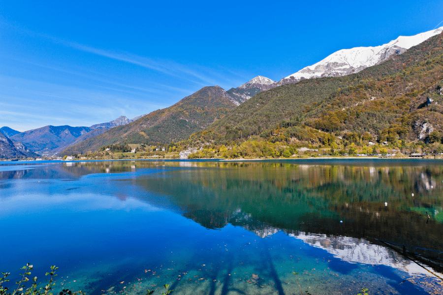 Lake Ledro near Lombardy in Italy
