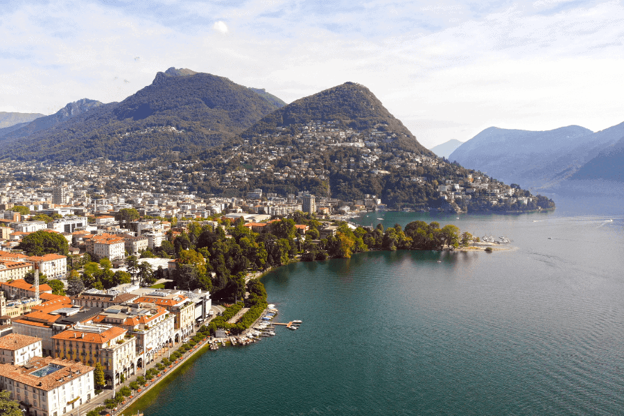 Lugano in Ticino canton
