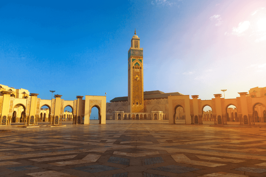 Mosque Hassan 2 in Casablanca