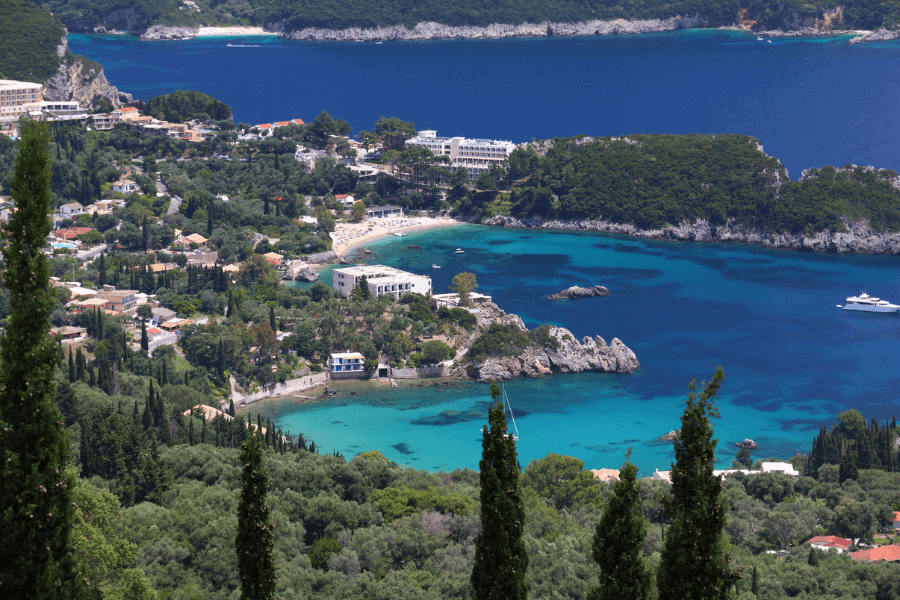 Paleokastritsa on Corfu island