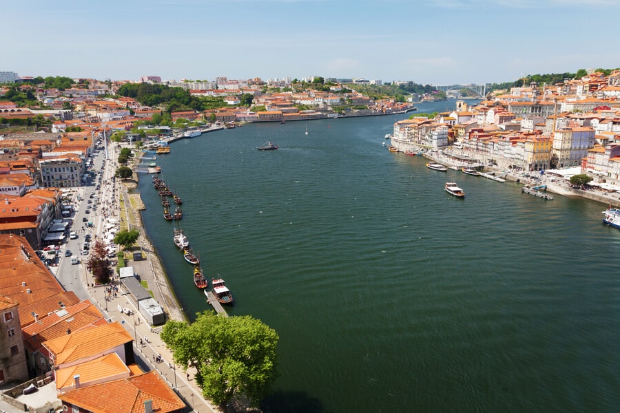 Porto, Portugal Skyline over Douro River