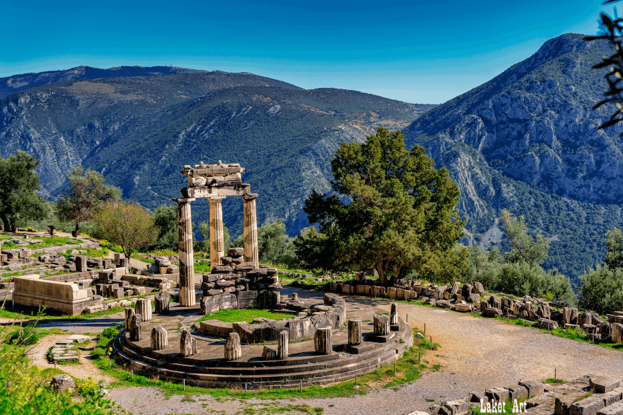 Tholos in Delphi,Greece