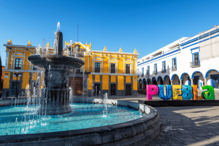 historic Puebla in Mexico