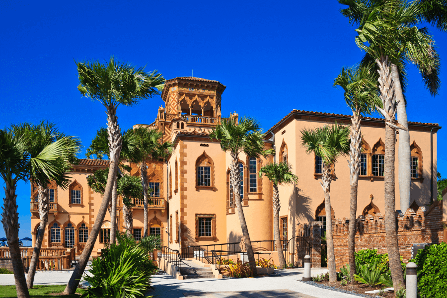 the Ringling mansion in Sarasota