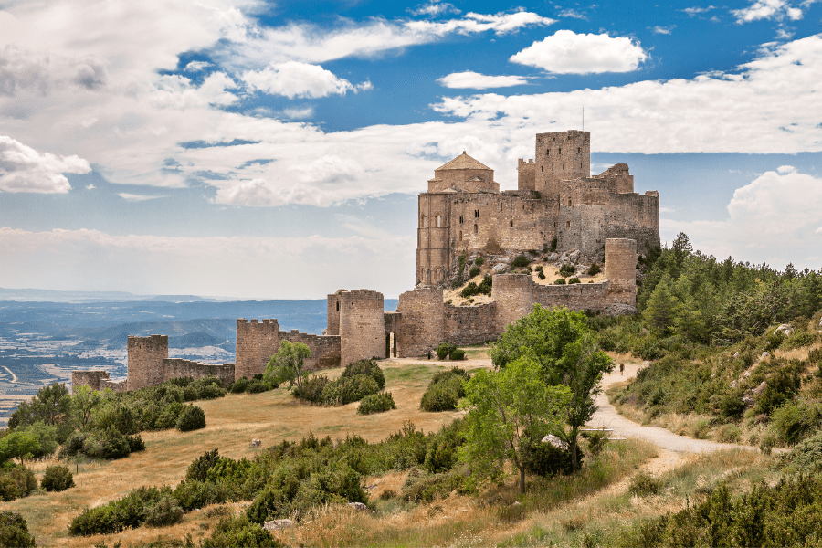 Castle of Loarre in Huesca, Spain
