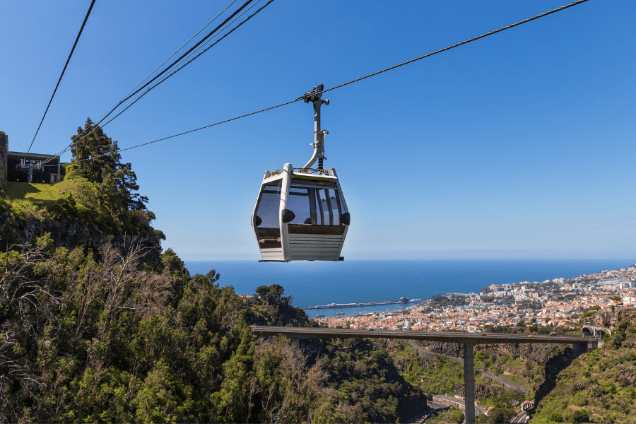 Monte Cable Car with views of Funchal