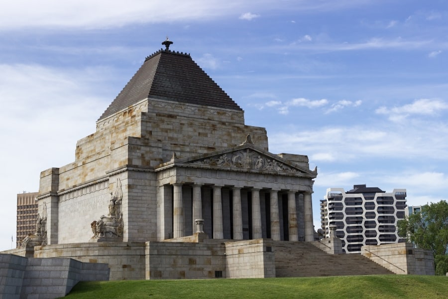 Shrine of Remembrance in Melbourne