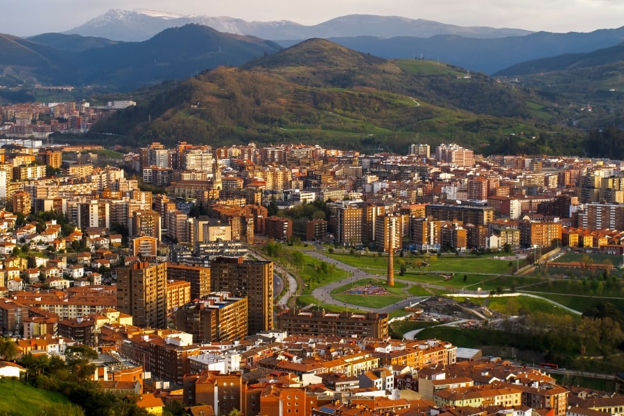 Views from Mount Artxanda in Bilbao