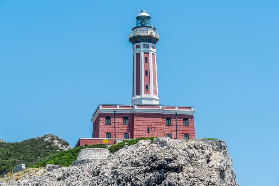 Punta Carena Lighthouse on the island of Capri