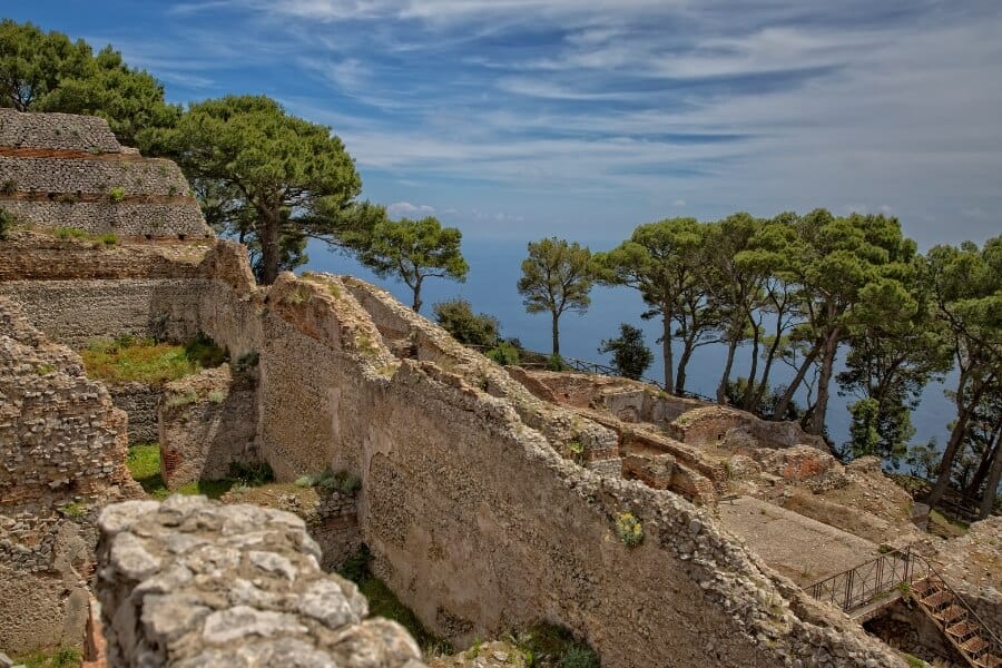 Villa Jovis ruins on Capri