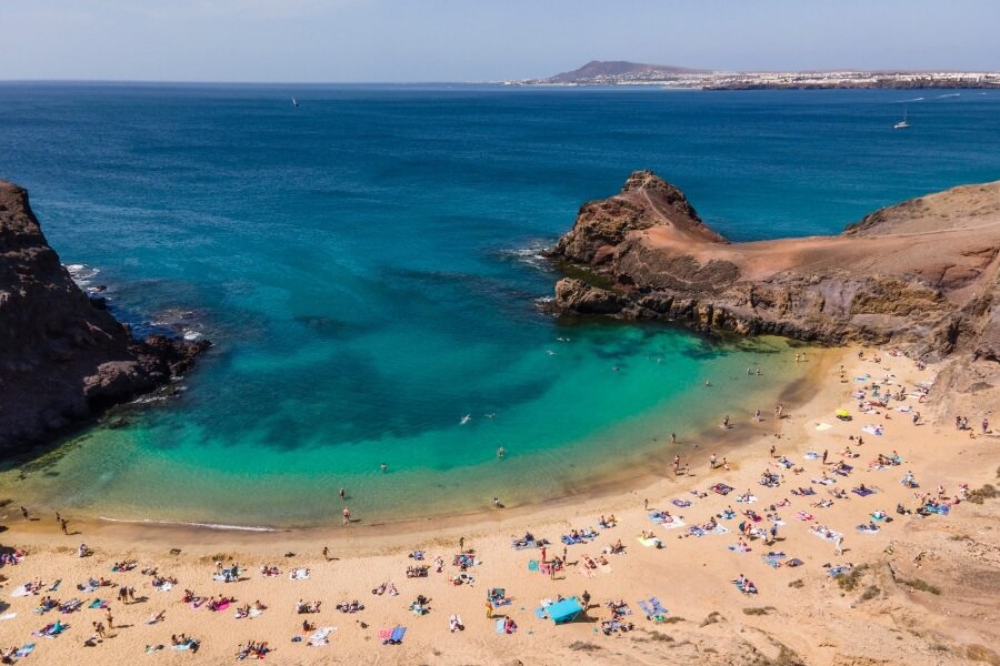 Playa Blanca beach in Lanzarote