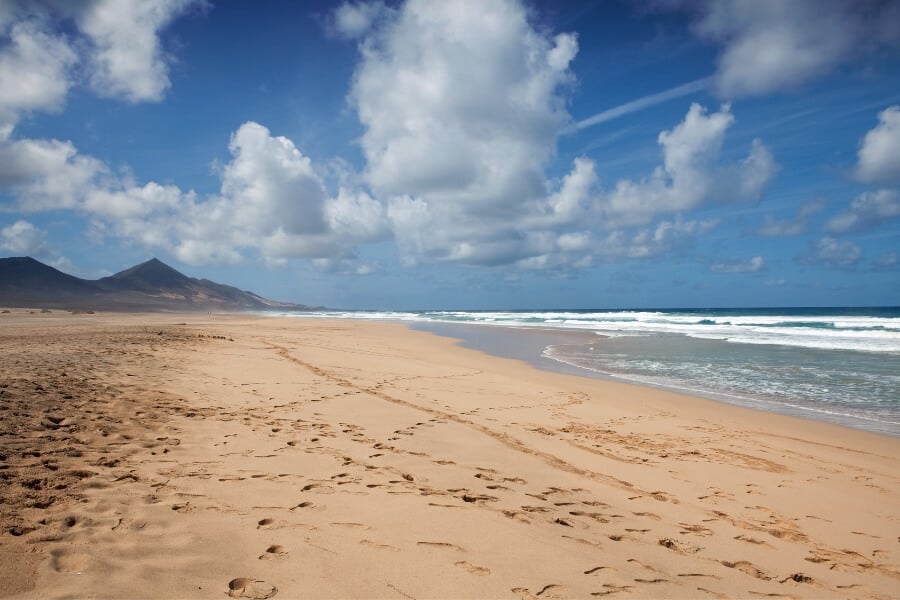 Playa de Cofete beach in Fuerteventura