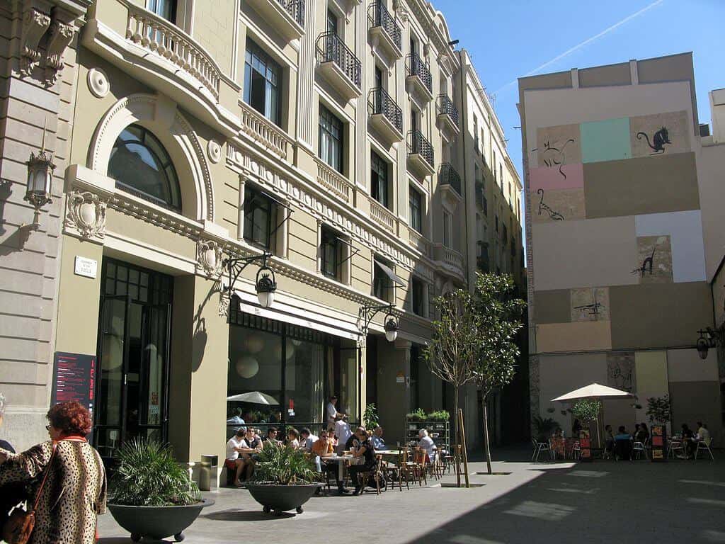 El Raval shopping district in Barcelona