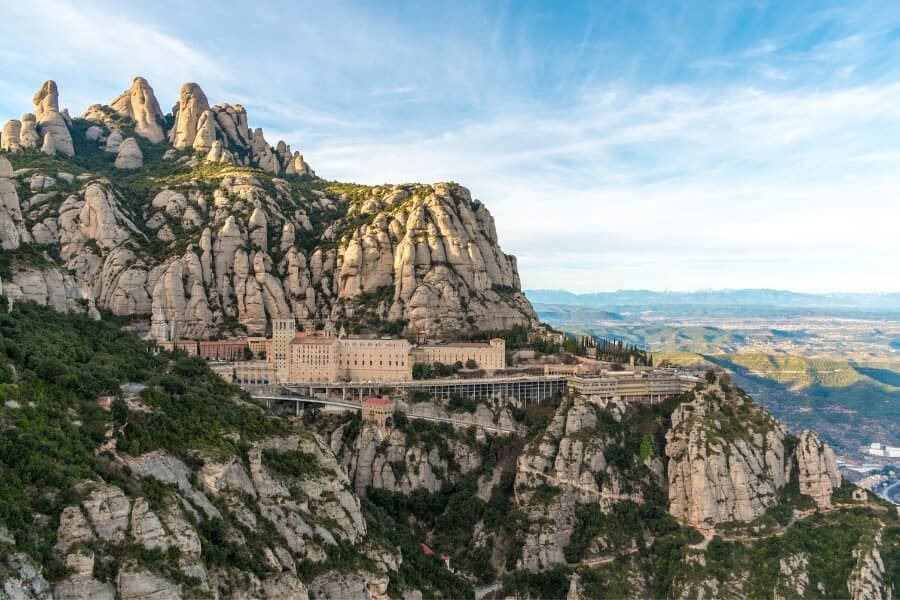 Montserrat monastery near Barcelona in Spain