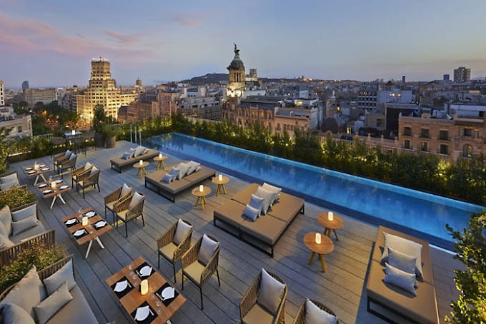 Rooftop bar Terrat at Mandarin Oriental Barcelona