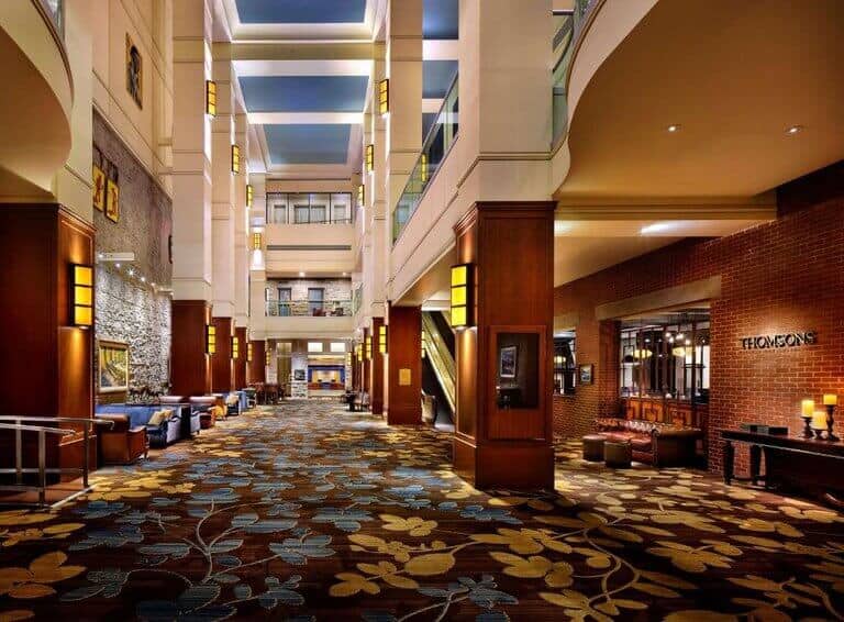 Hyatt Regency Calgary hotel lobby