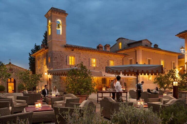 Rosewood Castiglion del Bosco terrace