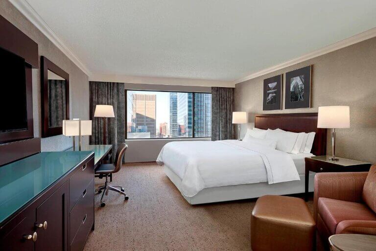 The Westin Calgary hotel room