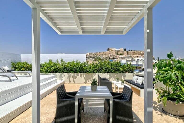 Divani Palace Acropolis rooftop terrace